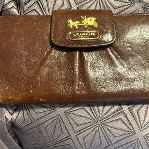 Coach Brown Leather Wallet